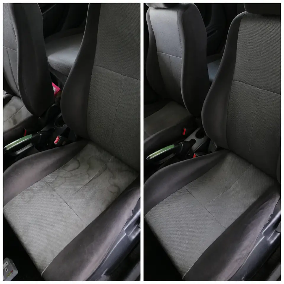 Hasil servis cuci kusyen kereta sebelum dan selepas oleh VEKIUM di KL dan Selangor — 3