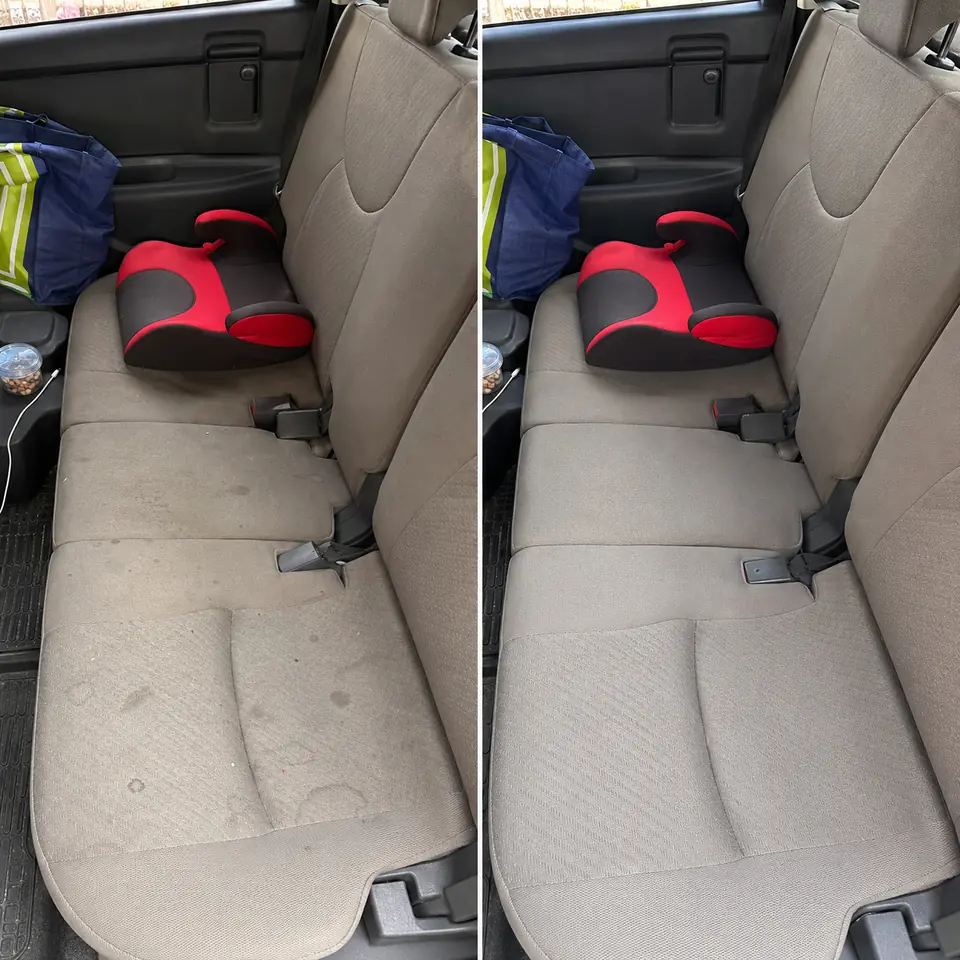 Hasil servis cuci kusyen kereta sebelum dan selepas oleh VEKIUM di KL dan Selangor — 5