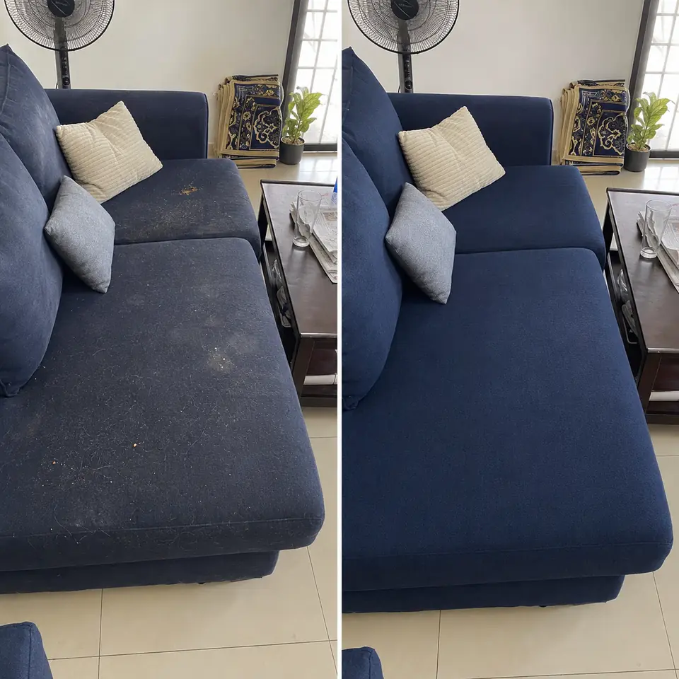 VEKIUM fabric sofa cleaning before and after in Kuala Lumpur and Selangor — photo 5